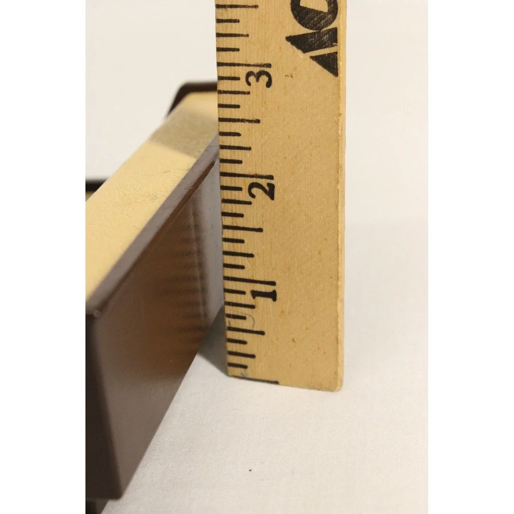 Cutco Knife Storage Tray Wall Mount 5 Slot Brown Cream Plastic